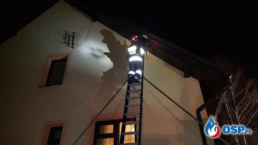 Pożar domu w Sieprawiu OSP Ochotnicza Straż Pożarna