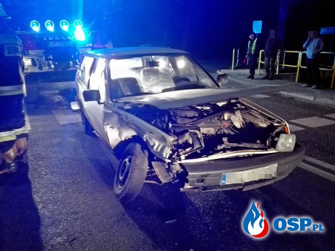 Wypadek na DK 11 w Biskupicach - dwie osoby poszkodowane OSP Ochotnicza Straż Pożarna