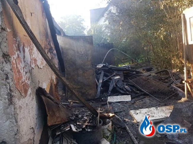 Akcja gaśnicza zmieniła się w walkę o życie samobójcy OSP Ochotnicza Straż Pożarna