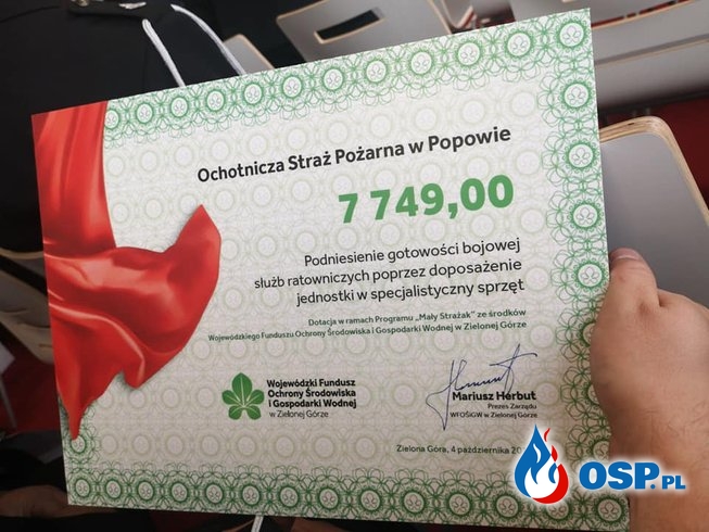 Blisko 20 tysięcy dofinansowania! OSP Ochotnicza Straż Pożarna