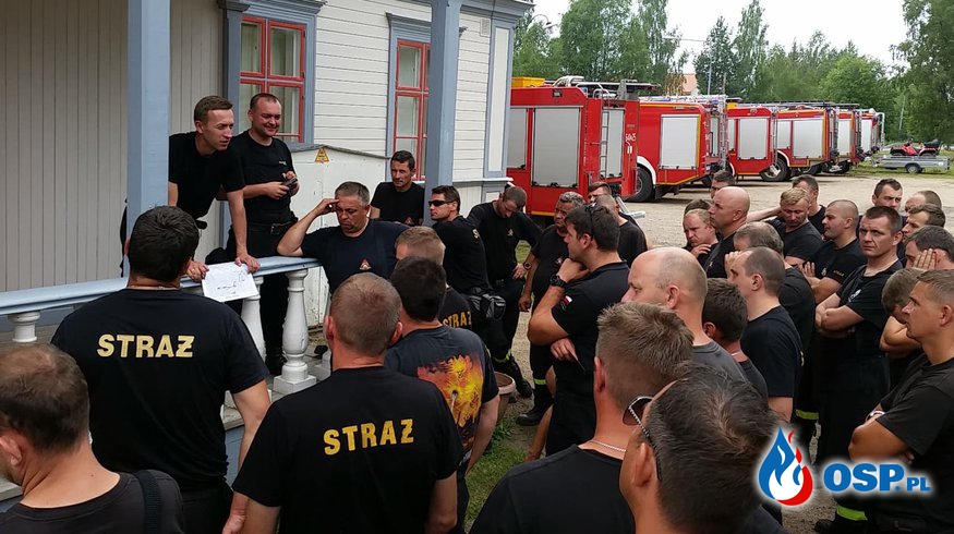 Zrobili swoje i wracają do domu. Polscy strażacy kończą misję w Szwecji. OSP Ochotnicza Straż Pożarna