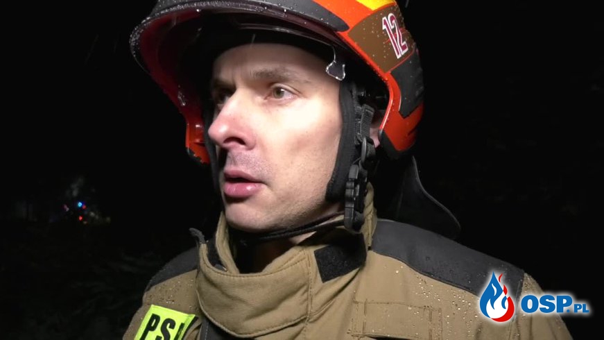 Wybuch butli z gazem i pożar pod Radomskiem. Zginęły dwie osoby. OSP Ochotnicza Straż Pożarna