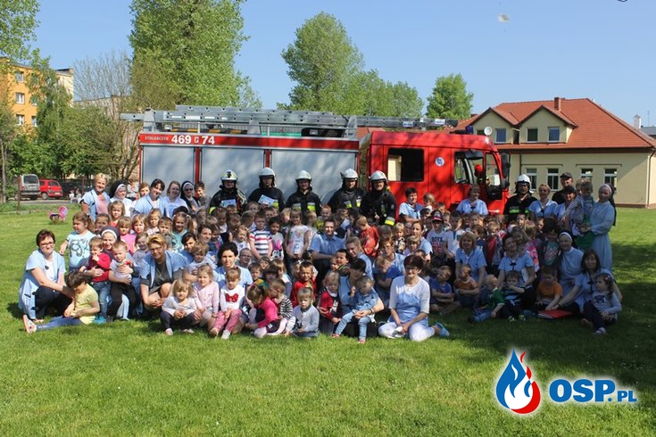 Pożar w jednym z Kępińskich przedszkoli - ćwiczenia OSP Ochotnicza Straż Pożarna