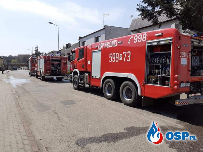 Wronki – pożar budynku gospodarczego i śmietnika OSP Ochotnicza Straż Pożarna