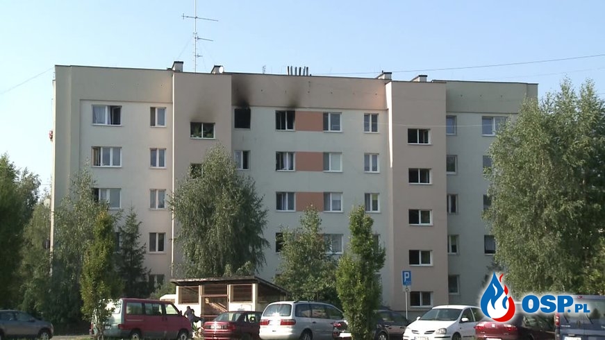 Strażacy zauważyli pożar mieszkania z budynku jednostki i ruszyli do akcji OSP Ochotnicza Straż Pożarna