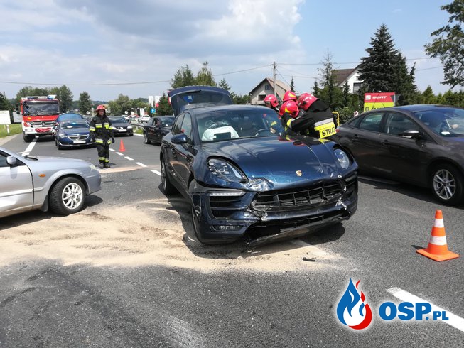 Wypadek - 7 lipca 2018r. OSP Ochotnicza Straż Pożarna