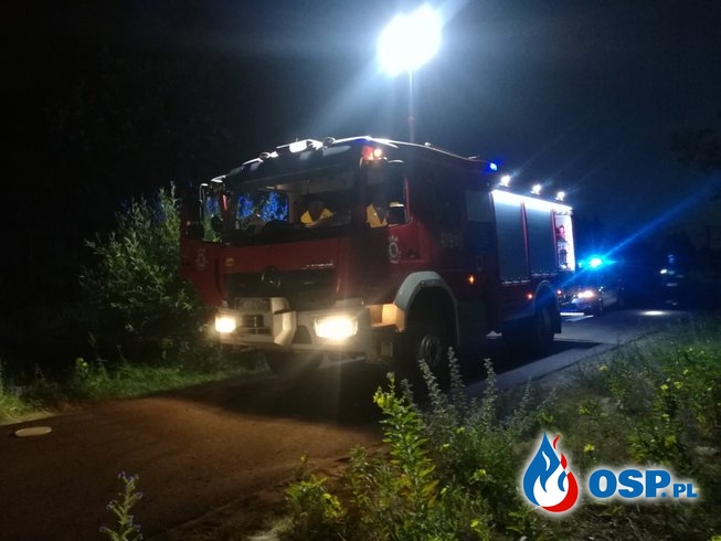 Wypadek motocyklisty na Zalesiu OSP Ochotnicza Straż Pożarna