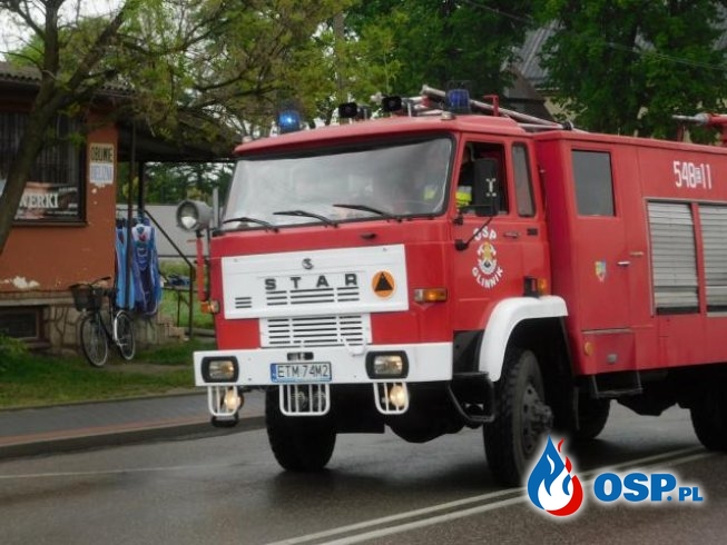 Ćwiczenia zgrywające- ewakuacja Urzędu Gminy. OSP Ochotnicza Straż Pożarna