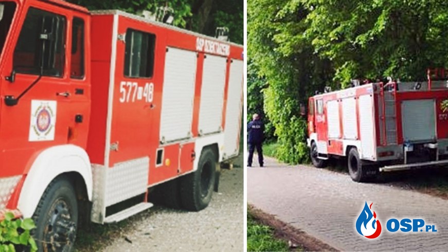 Wypadek z udziałem dwóch wozów bojowych straży pożarnej OSP Ochotnicza Straż Pożarna