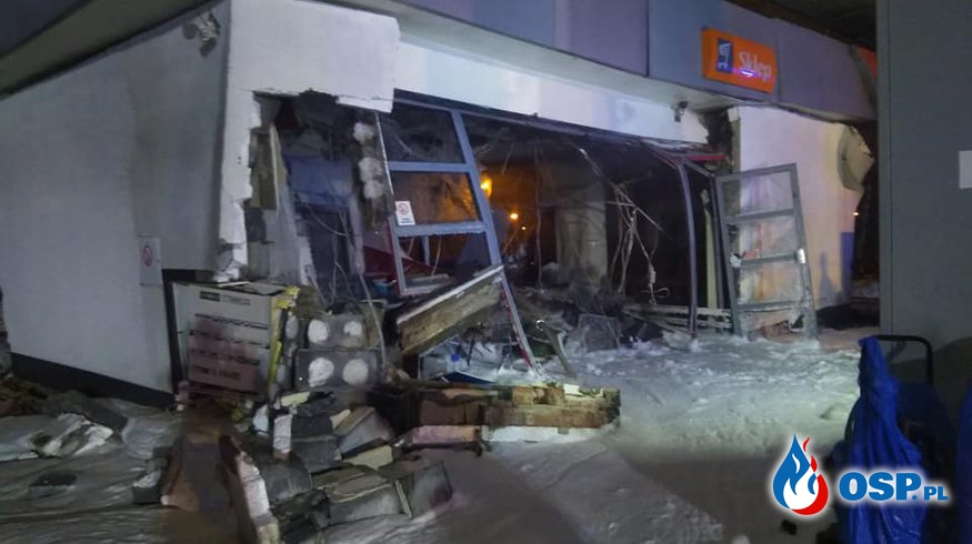 Wybuch na stacji benzynowej w Sosnowcu. Dwóch pracowników zostało rannych. OSP Ochotnicza Straż Pożarna