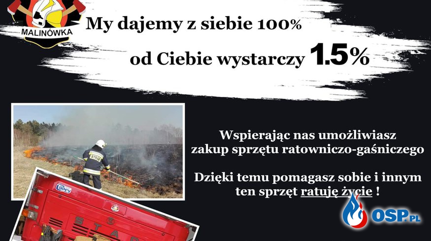 Kampania 1.5 % na rzecz Ochotniczych Straży Pożarnych OSP Ochotnicza Straż Pożarna