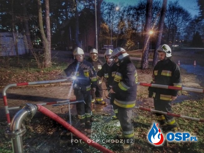 Ćwiczenia Taktyczno-Bojowe w Centrum Wypoczynku ,,Zacisze" w Chodzieży. OSP Ochotnicza Straż Pożarna