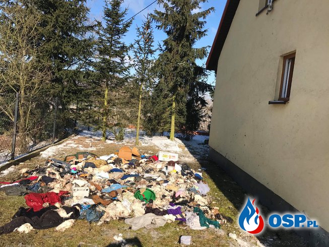 Pożar budynku mieszkalnego oraz karambol na krajowej 50 OSP Ochotnicza Straż Pożarna