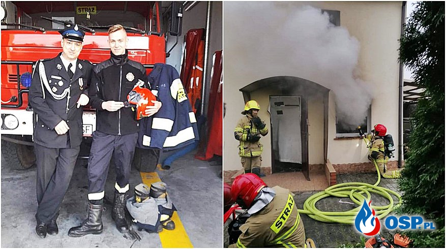 Potrzebna pomoc dla strażaka OSP Susz. W jego domu wybuchł pożar. OSP Ochotnicza Straż Pożarna