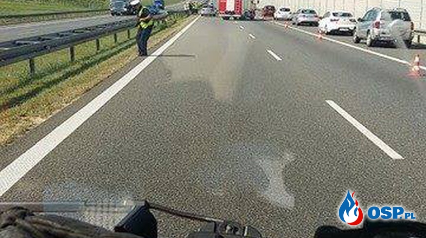 Wypadek na Autostradzie A4 OSP Ochotnicza Straż Pożarna