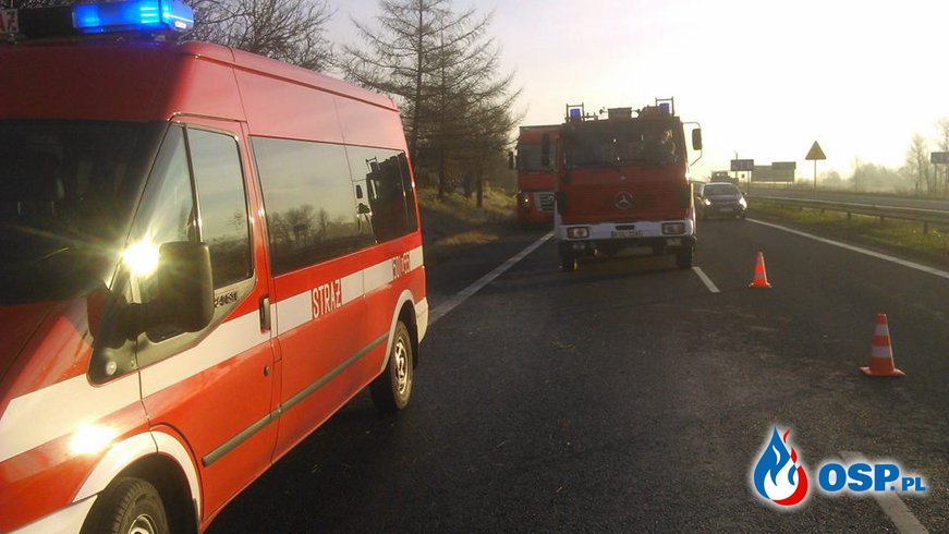 04.12.2015r. 07:59 Wypadek drogowy OSP Ochotnicza Straż Pożarna
