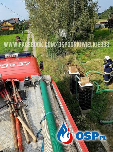 Pompowanie studni OSP Ochotnicza Straż Pożarna