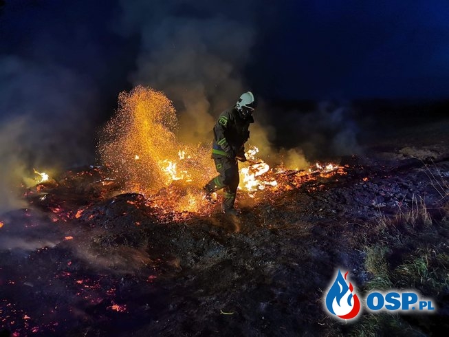Nocny pożar w Gądnie OSP Ochotnicza Straż Pożarna