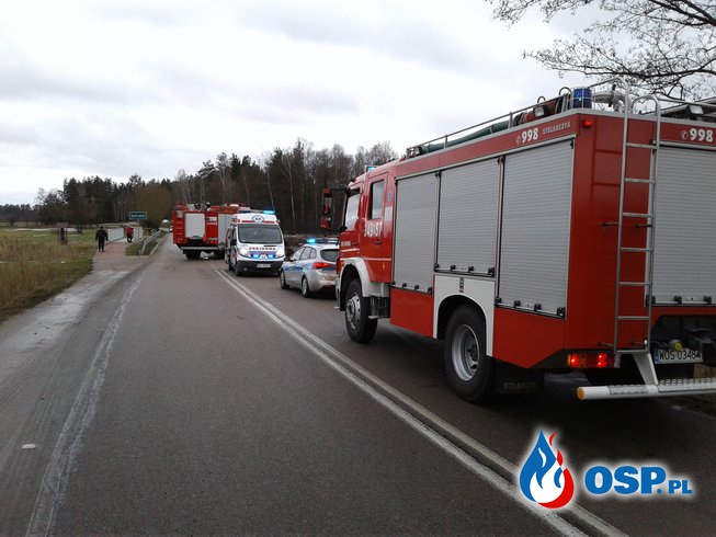 Wypadek w Szafrankach - OSP Lipniki OSP Ochotnicza Straż Pożarna