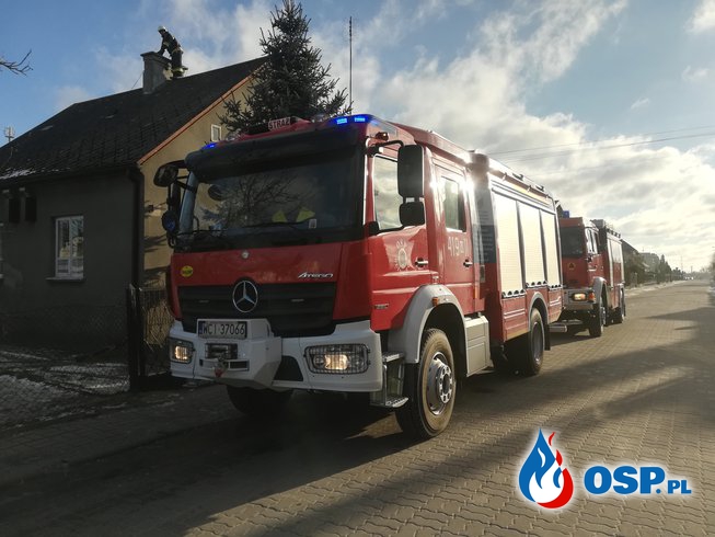 Zadymienie w mieszkaniu w Glinojecku OSP Ochotnicza Straż Pożarna