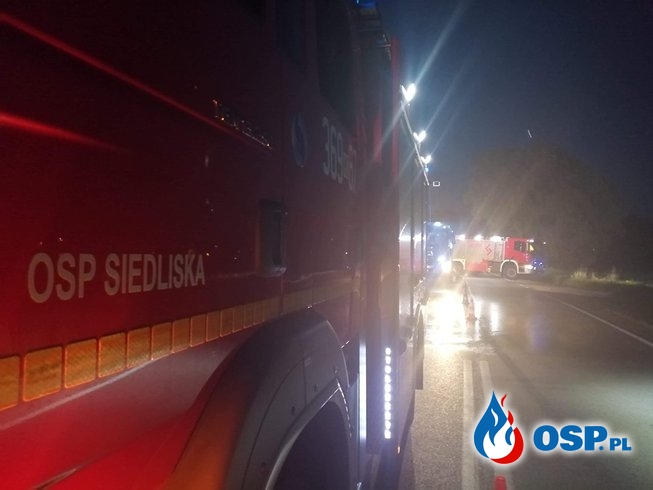 Wypadek autokaru z dziećmi OSP Ochotnicza Straż Pożarna