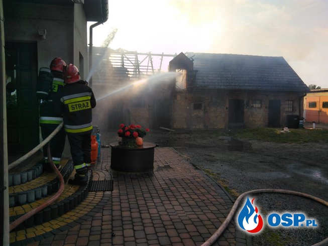 Trzy butle z gazem wybuchły podczas pożaru w Bieniądzicach! OSP Ochotnicza Straż Pożarna