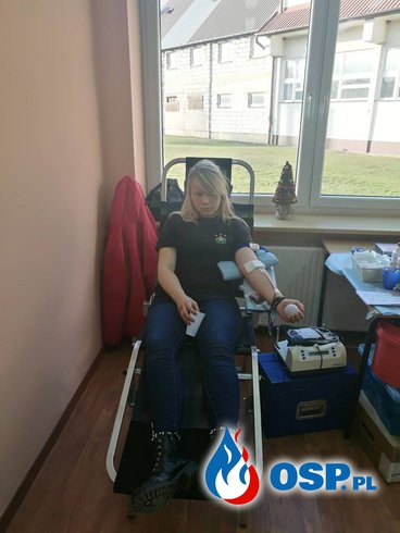 Świąteczna akcja oddawania krwi w Pyrzycach. OSP Ochotnicza Straż Pożarna