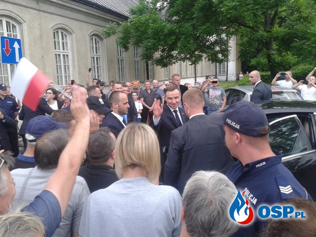 Wizyta Pana Prezydenta Andrzeja Dudy OSP Ochotnicza Straż Pożarna