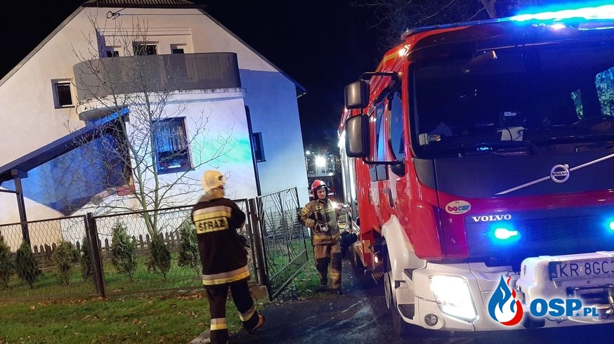 Pożar budynku mieszkalnego – Półwieś ul. Zatorska OSP Ochotnicza Straż Pożarna