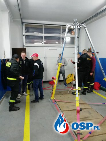Ćwiczenia wysokościowe wspólnie z OSP Głogówek OSP Ochotnicza Straż Pożarna