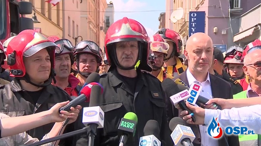 "Pod gruzami nikogo nie było". Koniec ekstremalnie trudnej akcji w Kędzierzynie-Koźlu. OSP Ochotnicza Straż Pożarna