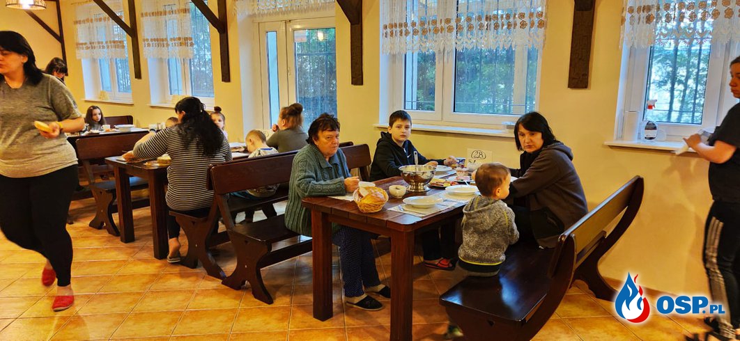 Rodziny z Ukrainy znalazły tymczasowy dom w ośrodku ZOSP RP w Pruszczu Gdańskim OSP Ochotnicza Straż Pożarna