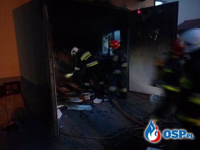 Pożar w zakładzie stolarskim OSP Ochotnicza Straż Pożarna