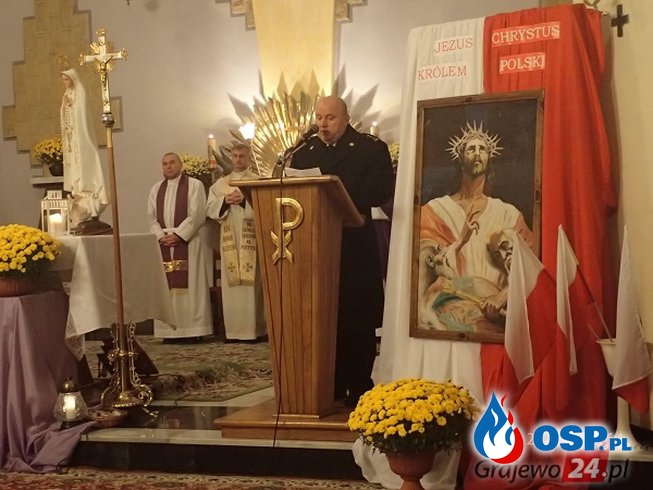 Msza św. w intencji zmarłych strażaków OSP Ochotnicza Straż Pożarna