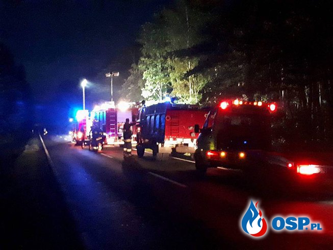 Wypadek na DW 270 w Kiejszach OSP Ochotnicza Straż Pożarna
