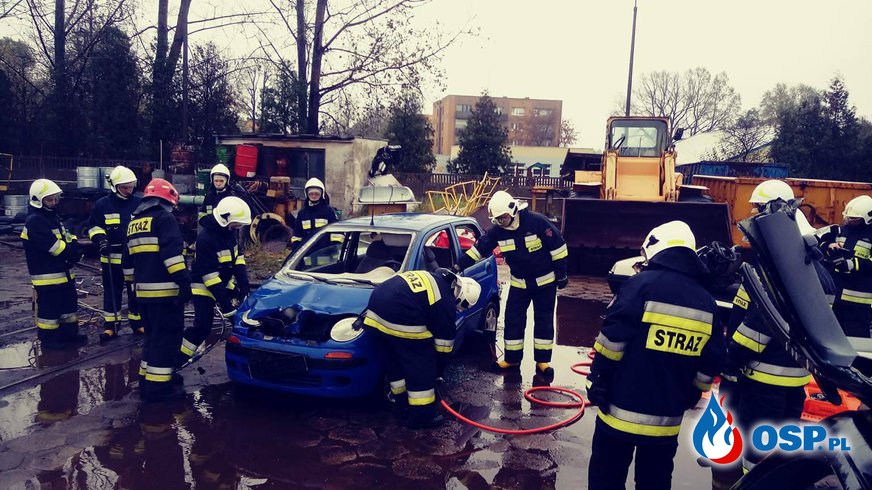 Ratownictwo drogowe-ćwiczenia OSP Ochotnicza Straż Pożarna