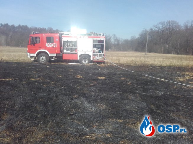04.03- zabezpieczenie drogi i pożar nieużytków OSP Ochotnicza Straż Pożarna