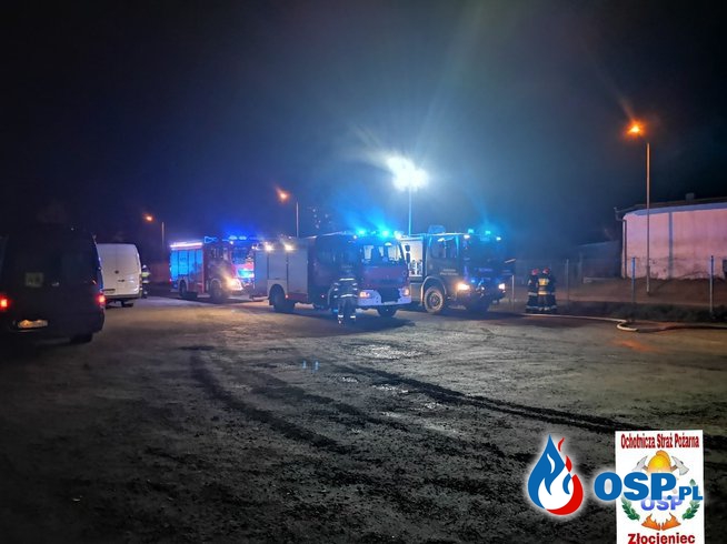 Trzy autobusy spłonęły w nocy w Drawsku Pomorskim OSP Ochotnicza Straż Pożarna