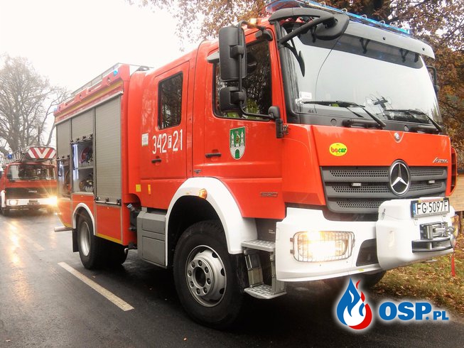 Pożar sadzy w przewodzie kominowym OSP Ochotnicza Straż Pożarna