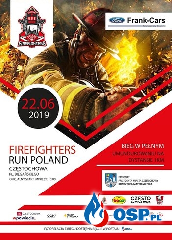 Strażacy na start! Zbliża się Firefighters Run Poland. OSP Ochotnicza Straż Pożarna