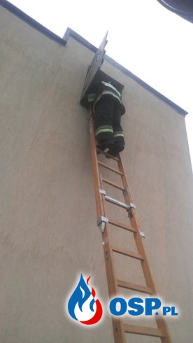 27.10.2018 - Pożar sadzy w domu jednorodzinnym w miejscowości Kapturów. OSP Ochotnicza Straż Pożarna