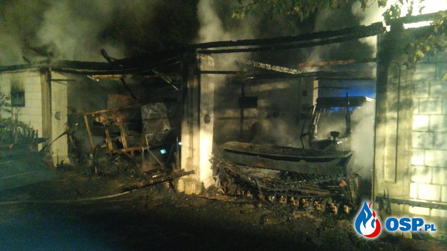 Spłonął budynek gospodarczy w Szumowie OSP Ochotnicza Straż Pożarna