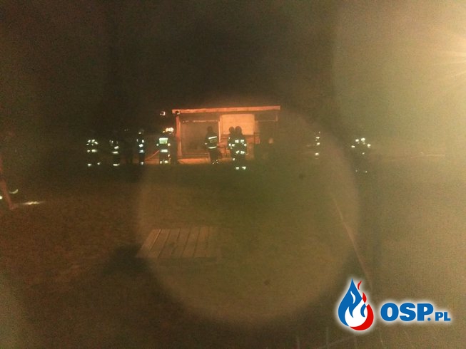 Pożar garażu w Miechowie OSP Ochotnicza Straż Pożarna