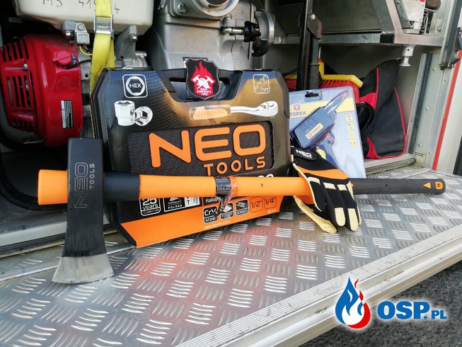 Sprzęt od NEO Tools i Grupy Topex OSP Ochotnicza Straż Pożarna