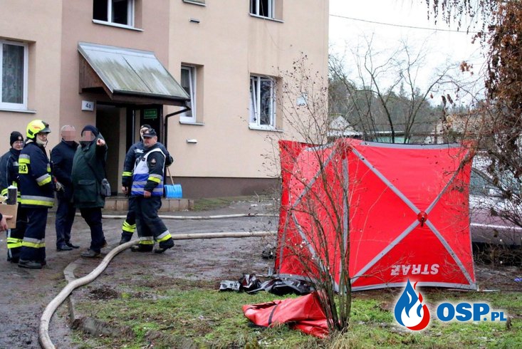 Strażak OSP Trzęsów zginął w pożarze mieszkania OSP Ochotnicza Straż Pożarna