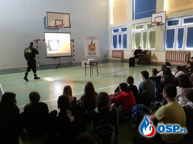 Strażacy w szkole „Czad i ogień. Obudź czujność” OSP Ochotnicza Straż Pożarna