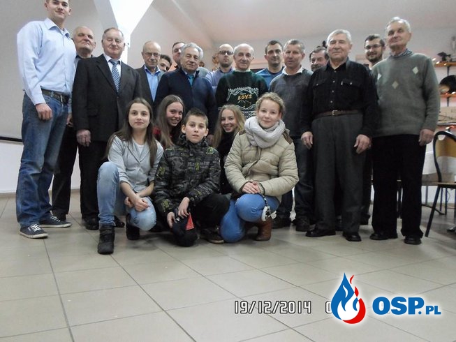 Spotkanie wigilijne druhów OSP Cerkwica, 19.12.2014r, OSP Ochotnicza Straż Pożarna