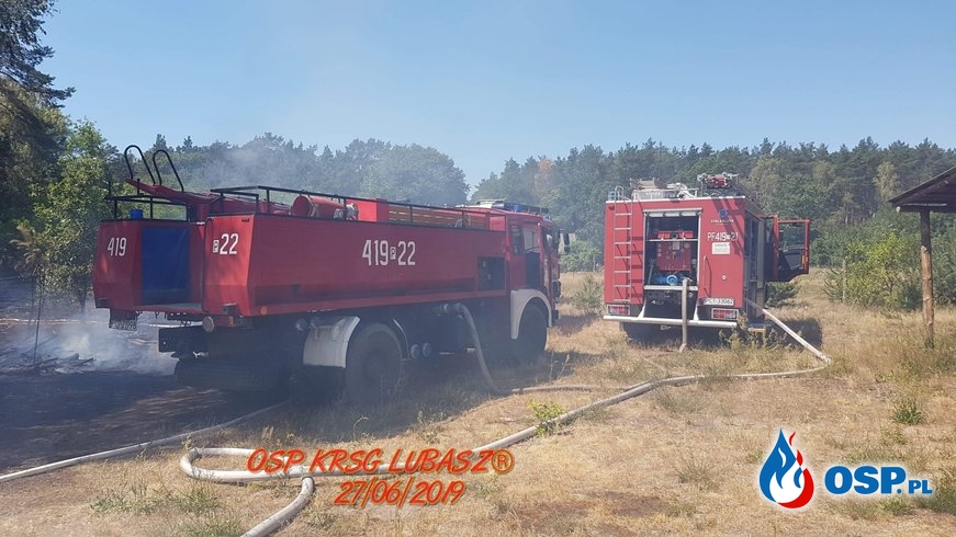 Pożar Lasu przy Leśniczówce w Klempiczu OSP Ochotnicza Straż Pożarna
