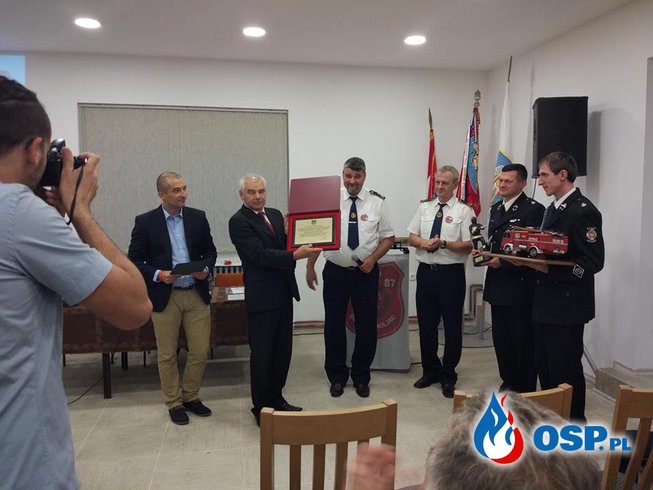 Delegacja Gminy Drwinia na obchodach 130 - lecia Straży Pożarnej w Donji Miholjac OSP Ochotnicza Straż Pożarna