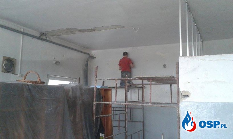 Zakończenie remontu garaży OSP Ochotnicza Straż Pożarna